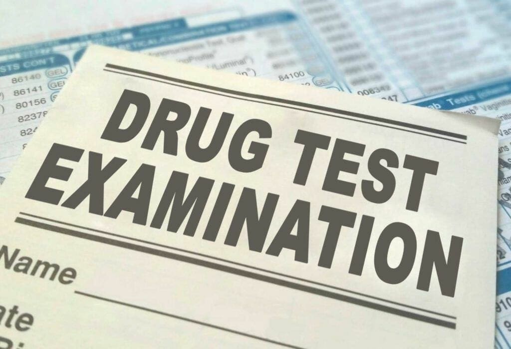 Drug Test form