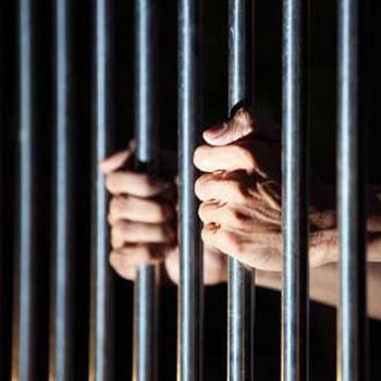 behind bars